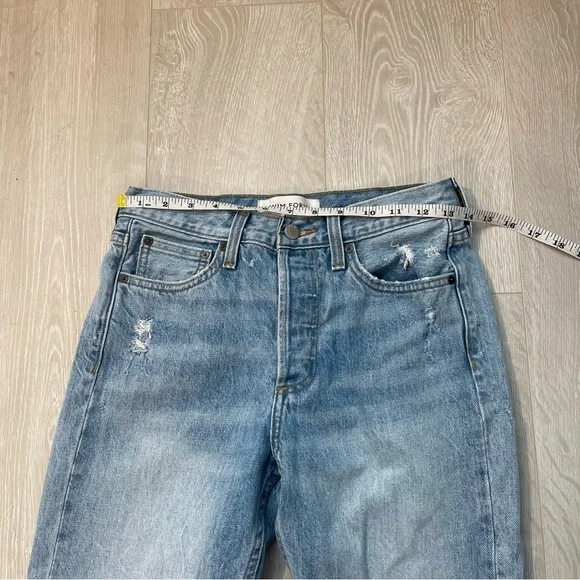 Aritzia Denim Forum The Ex Boyfriend Denim Blue size 26 Organic Cotton - Picture 9 of 16